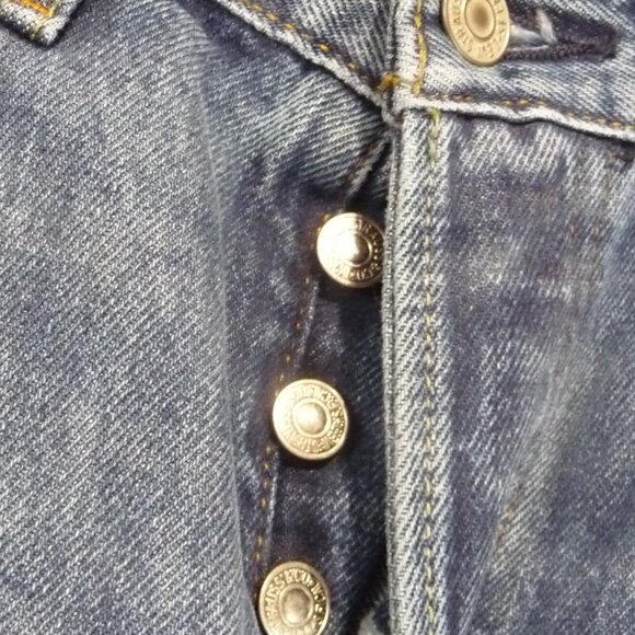 LEVI'S PREMIUM 501 BUTTON FLY JEANS 27X30 - Picture 4 of 10